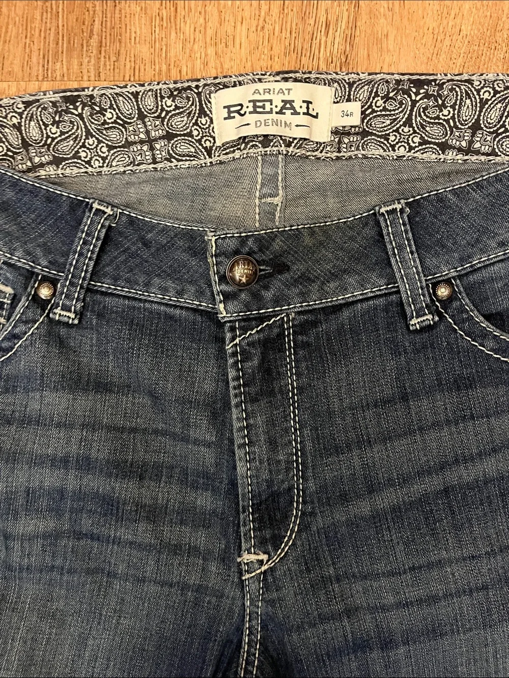 Ariat Dark Blue Straight-Leg Jeans